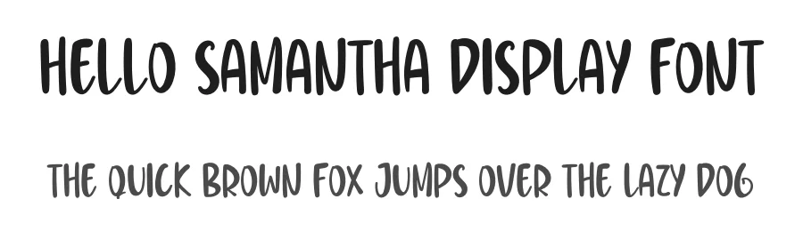 Hello Samantha Display Font by inermediaSTUDIO — Display Font