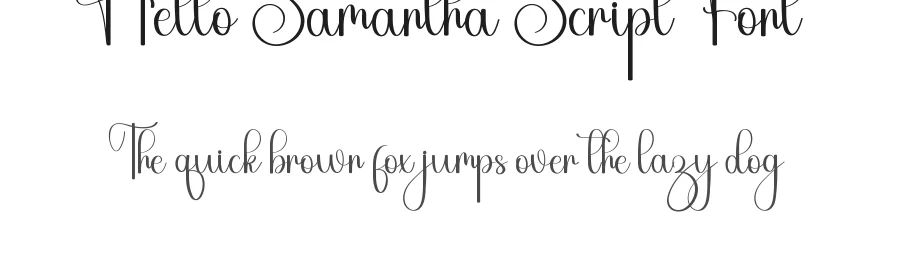 Hello Samantha Script Font by inermediaSTUDIO — Script Handwritten Font
