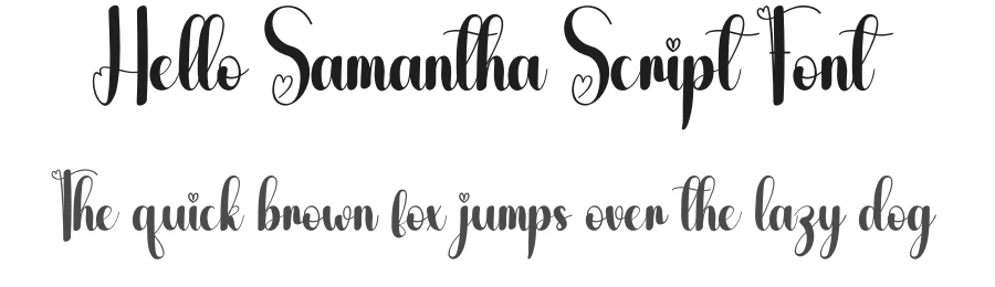 Hello Samantha Script Font by andikastudio — Script Handwritten Font