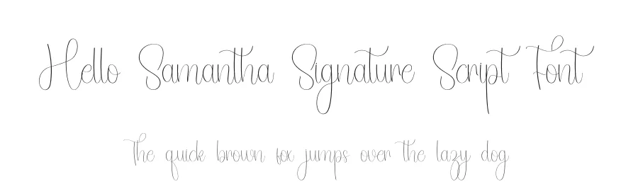 Hello Samantha Signature Script Font by inermediaSTUDIO — Script Handwritten Font