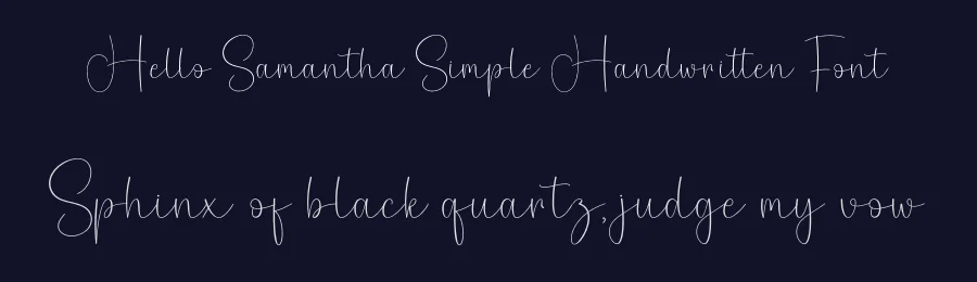 Hello Samantha Simple Handwritten Font by creativeletter — Script Handwritten Font — thumbnail 2