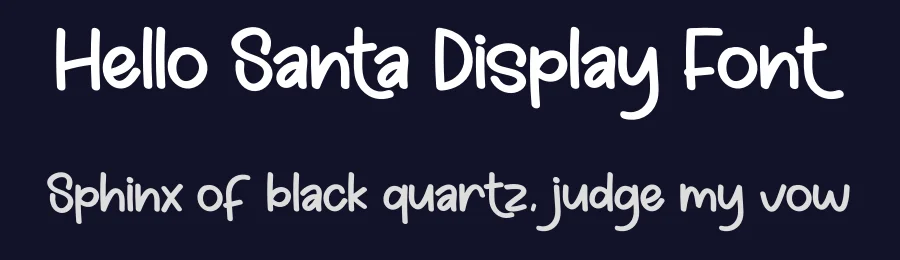 Hello Santa Display Font by creativeletter — Display Font — thumbnail 2