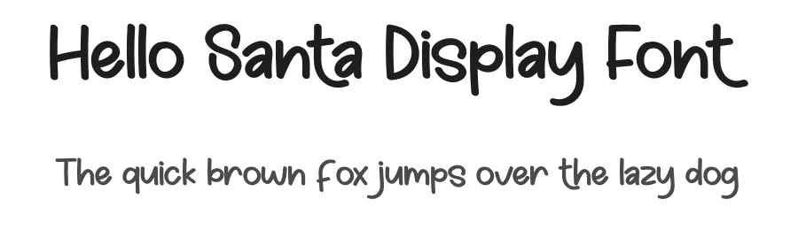 Hello Santa Display Font by creativeletter — Display Font