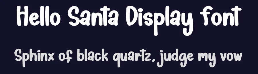 Hello Santa Display Font by creativeletter — Display Font — thumbnail 2