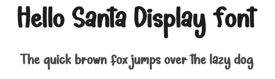 Hello Santa Display Font by creativeletter — Display Font