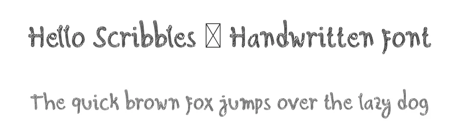 Hello Scribbles – Handwritten font by wellscriptstudio — Script Handwritten Font
