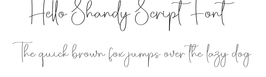 Hello Shandy Script Font by creativeletter — Script Handwritten Font