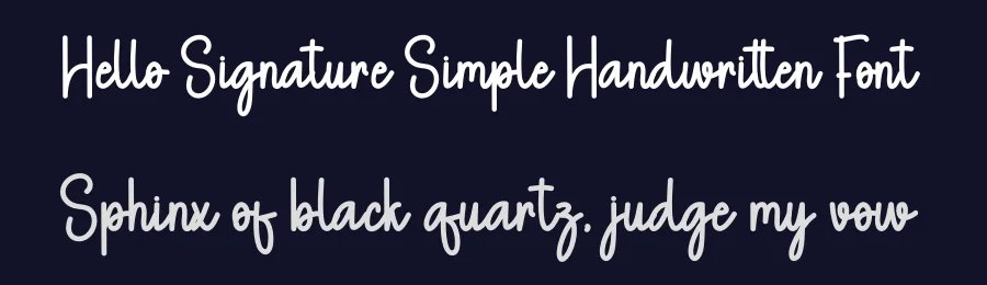 Hello Signature Simple Handwritten Font by andikastudio — Script Handwritten Font — thumbnail 2