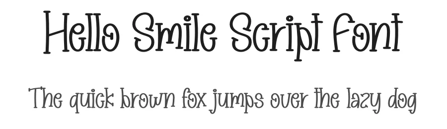 Hello Smile Script Font by creativeletter — Display Font