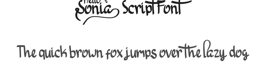 Hello Sonia Script Font by inermediaSTUDIO — Script Handwritten Font
