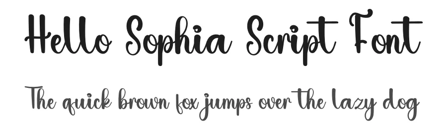 Hello Sophia Script Font by inermediaSTUDIO — Script Handwritten Font