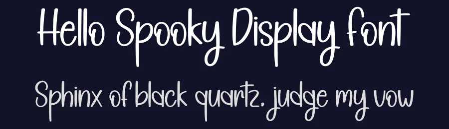 Hello Spooky Display Font by creativeletter — Display Font — thumbnail 2