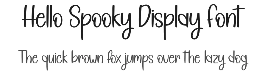 Hello Spooky Display Font by creativeletter — Display Font