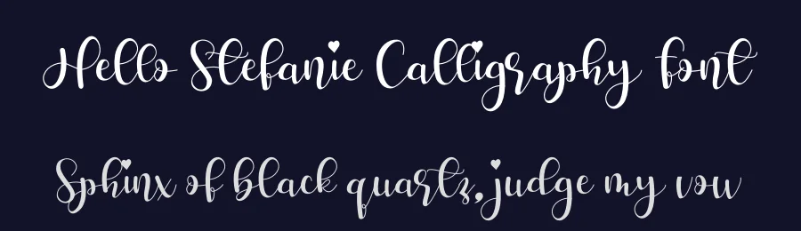 Hello Stefanie Calligraphy Font by letterenastudios — Script Handwritten Font — thumbnail 2