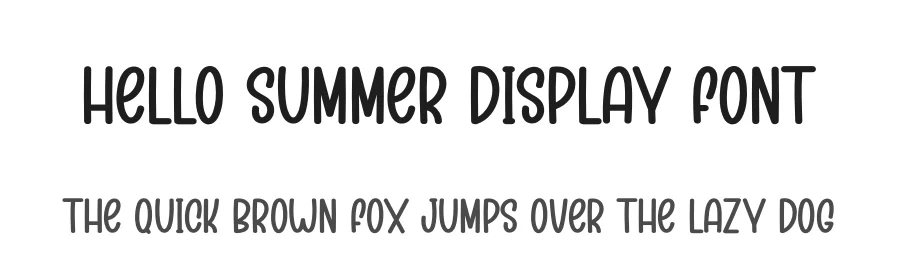 Hello Summer Display Font by creativeletter — Display Font
