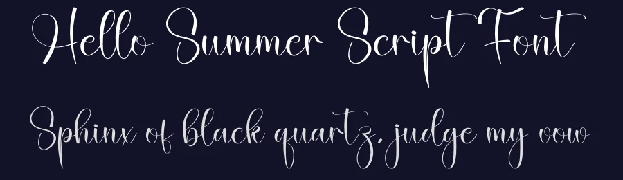 Hello Summer Script Font by creativeletter — Script Handwritten Font — thumbnail 2