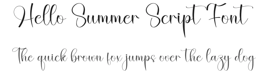 Hello Summer Script Font by creativeletter — Script Handwritten Font
