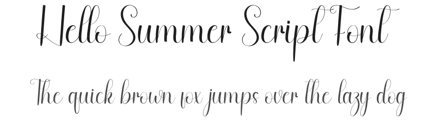 Hello Summer Script Font by andikastudio — Script Handwritten Font