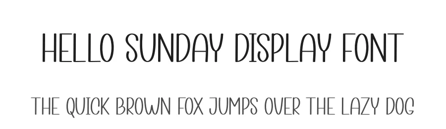 Hello Sunday Display Font by andikastudio — Display Font