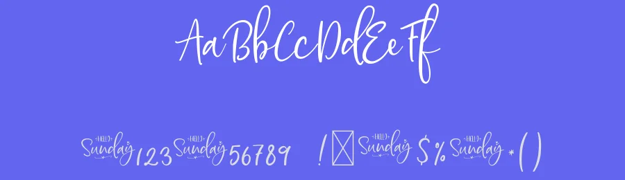 Hello Sunday Font Duo by silverdav — Script Handwritten Font — thumbnail 3