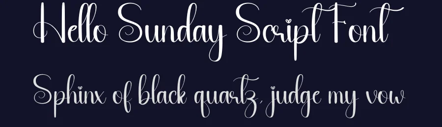 Hello Sunday Script Font by andikastudio — Script Handwritten Font — thumbnail 2
