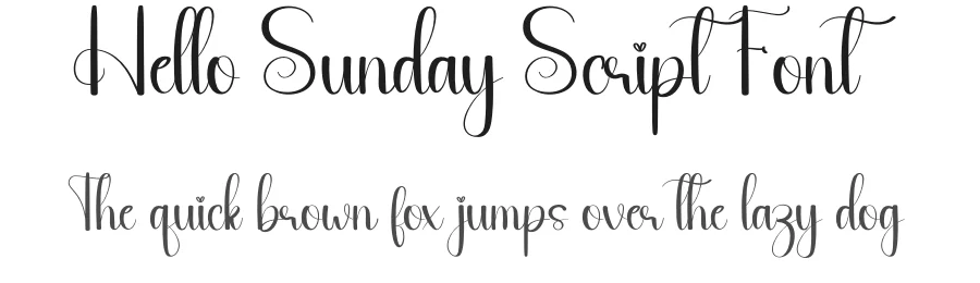 Hello Sunday Script Font by andikastudio — Script Handwritten Font
