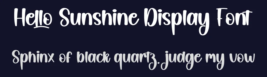 Hello Sunshine Display Font by creativeletter — Script Handwritten Font — thumbnail 2