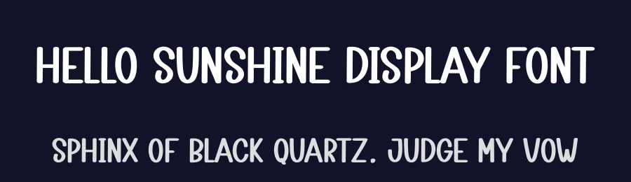 Hello Sunshine Display Font by creativeletter — Display Font — thumbnail 2