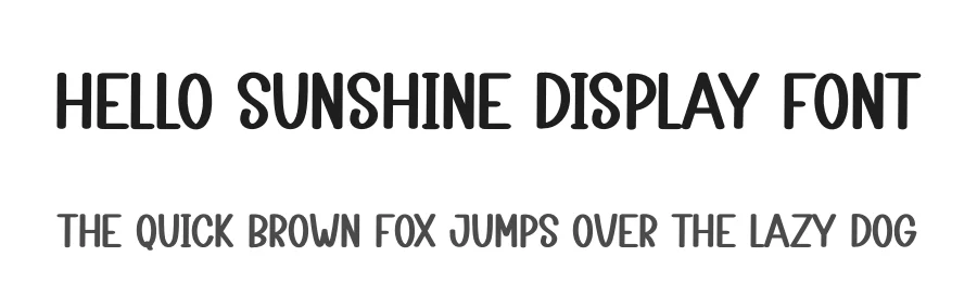 Hello Sunshine Display Font by creativeletter — Display Font