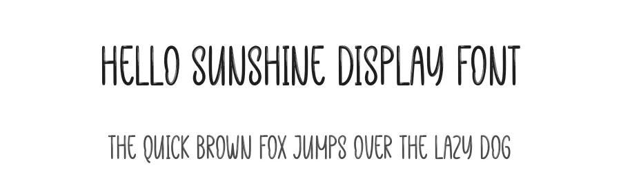 Hello Sunshine Display Font by creativeletter — Display Font