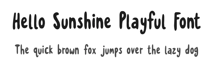 Hello Sunshine Playful Font by futuristypestudio — Display Font