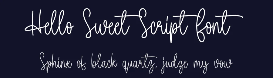 Hello Sweet Script Font by creativeletter — Script Handwritten Font — thumbnail 2