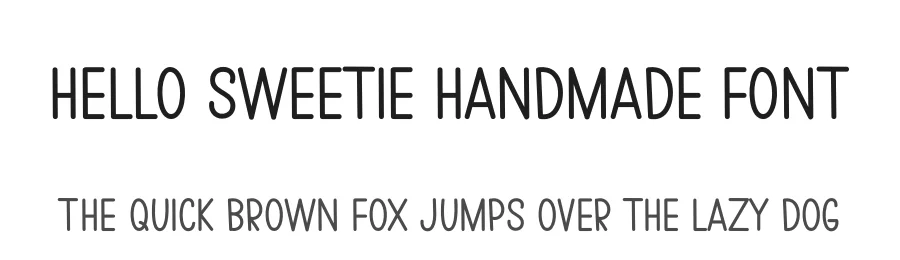 Hello Sweetie Handmade Font by freshtypeink — Display Font