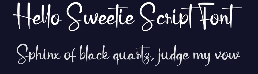 Hello Sweetie Script Font by creativeletter — Script Handwritten Font — thumbnail 2