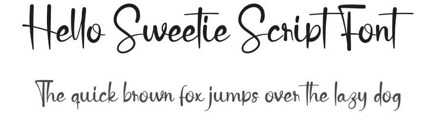 Hello Sweetie Script Font by creativeletter — Script Handwritten Font