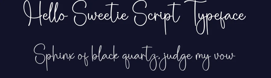Hello Sweetie Script Typeface by creativeletter — Script Handwritten Font — thumbnail 2