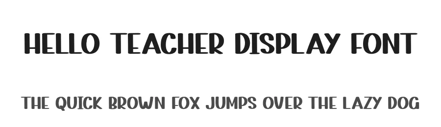 Hello Teacher Display Font by andikastudio — Display Font