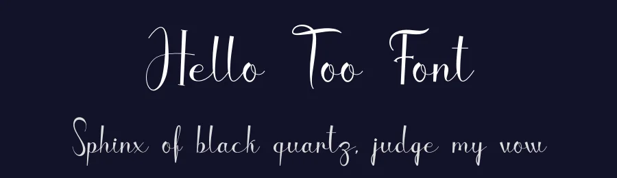 Hello Too Font by fahmistudio99 — Script Handwritten Font — thumbnail 2