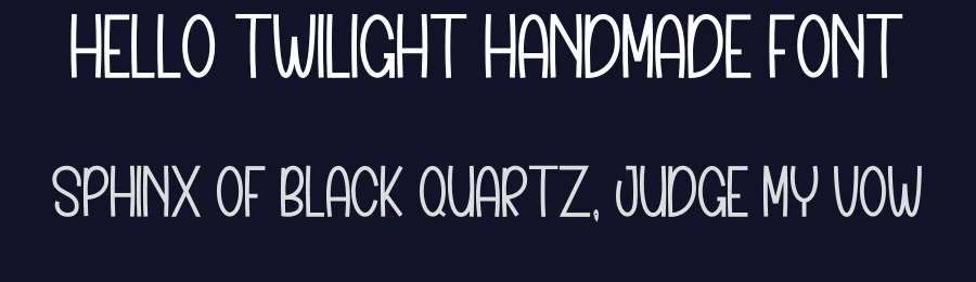 Hello Twilight Handmade Font by inermediaSTUDIO — Display Font — thumbnail 2