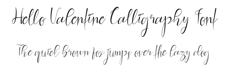 Hello Valentine Calligraphy Font by Yoga Letter — Script Handwritten Font
