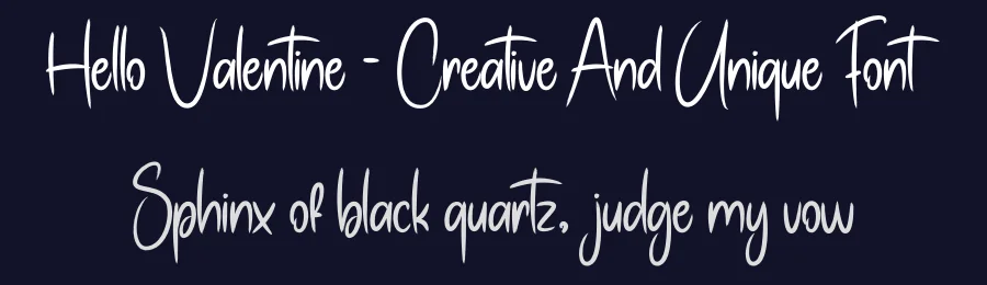 Hello Valentine – Creative And Unique Font by creativeletter — Script Handwritten Font — thumbnail 2