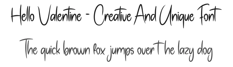 Hello Valentine – Creative And Unique Font by creativeletter — Script Handwritten Font