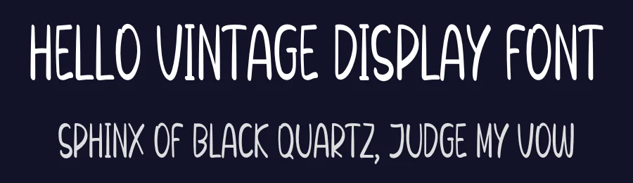 Hello Vintage Display Font by inermediaSTUDIO — Display Font — thumbnail 2