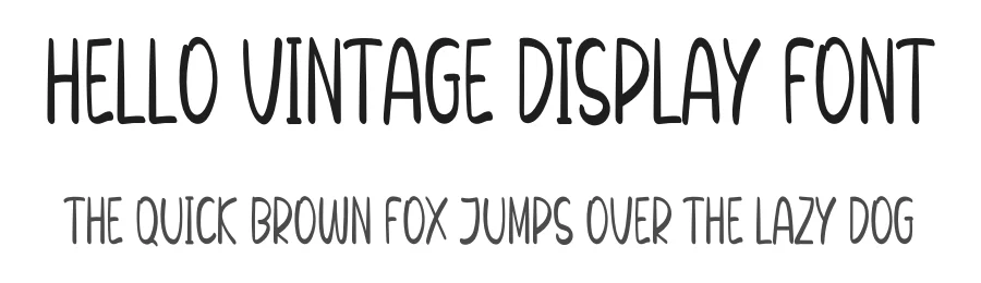 Hello Vintage Display Font by inermediaSTUDIO — Display Font