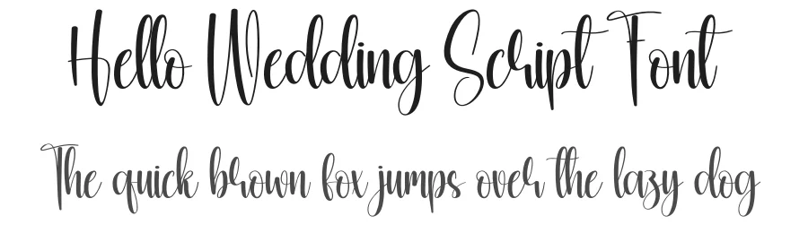 Hello Wedding Script Font by creativeletter — Script Handwritten Font