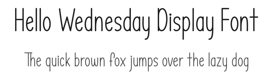Hello Wednesday Display Font by DN Creative — Script Handwritten Font