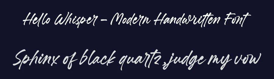 Hello Whisper – Modern Handwritten Font by letterenastudios — Script Handwritten Font — thumbnail 2