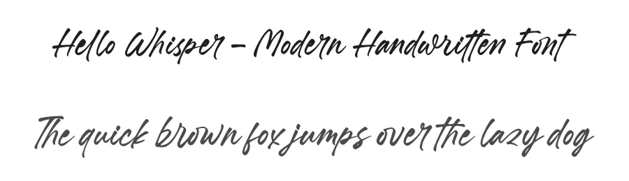 Hello Whisper – Modern Handwritten Font by letterenastudios — Script Handwritten Font