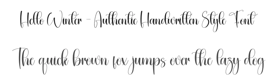 Hello Winter – Authentic Handwritten Style Font by creativeletter — Script Handwritten Font