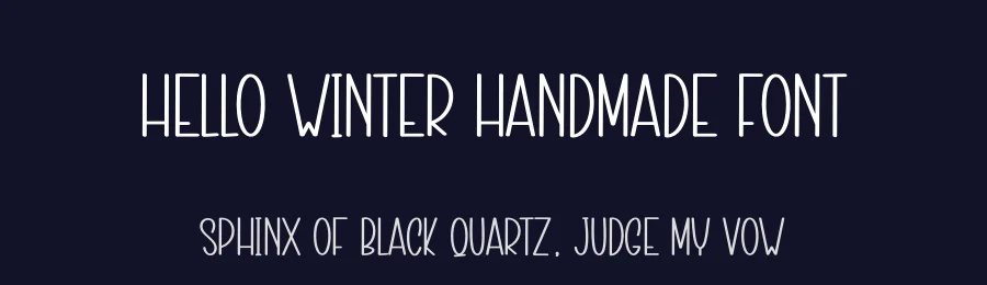 Hello Winter Handmade Font by creativeletter — Display Font — thumbnail 2